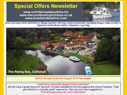 July 2019 Newsletter screenshot